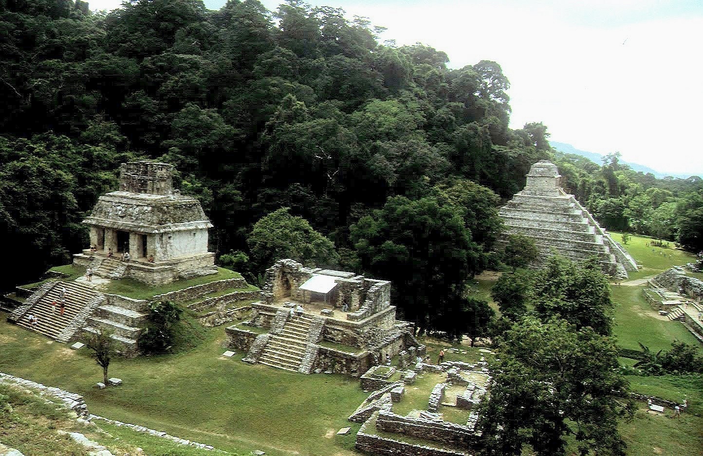 Le temple du Soleil – Ruines de la cité Maya de Palenque - Yucatán  – Mexique V-IX EC