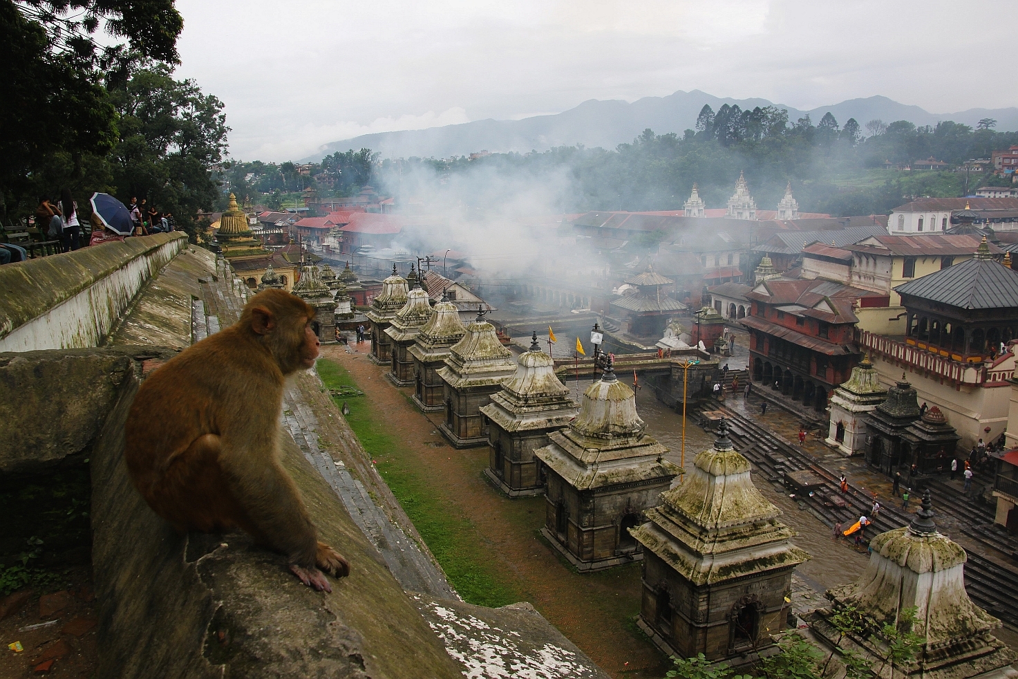 Temple Pashupatinath - incinérations - rivière Bagmati - Katmandou - Népal