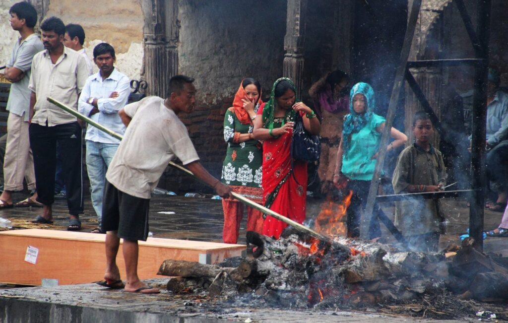 Crémation au temple de Pashupatinath – Katmandou – Népal