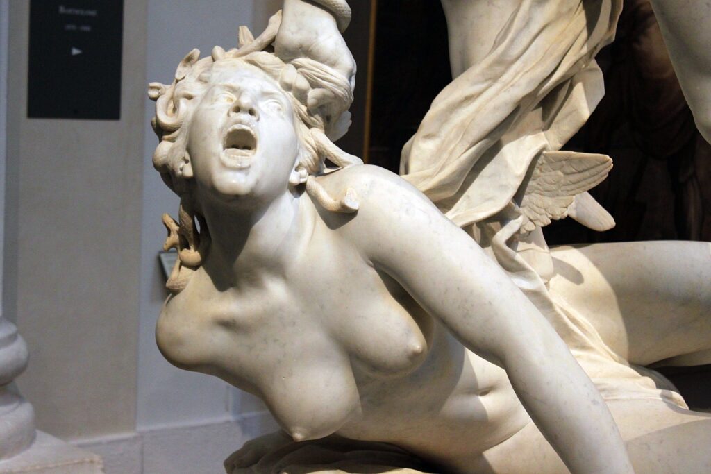 La Gorgonne – Laurent Honoré Marqueste (1876) -Musées des Beaux-Arts -Lyon -Rhône – Région Auvergne-Rhône-Alpes – France