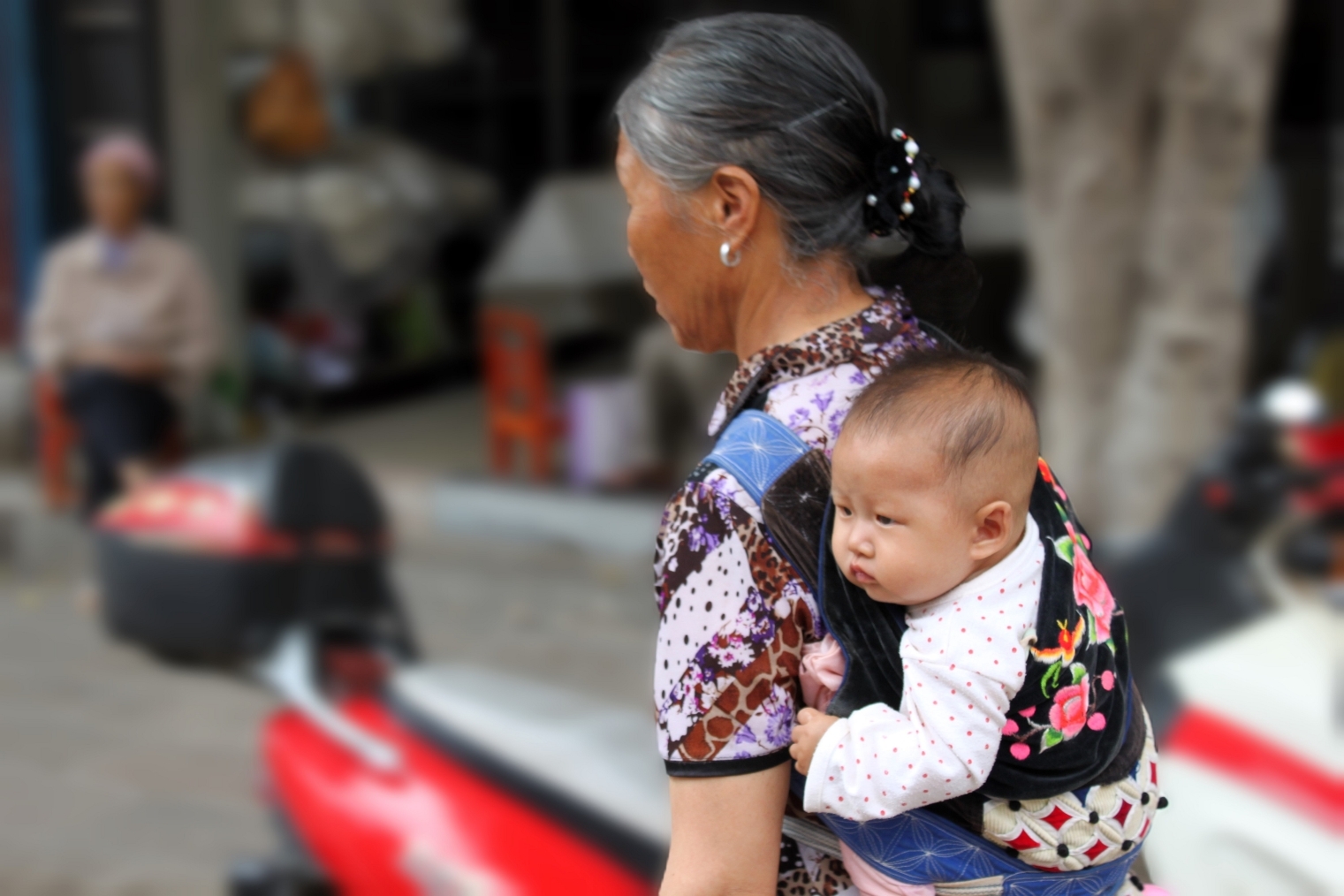 Mère et enfant - Yunnan - Chine