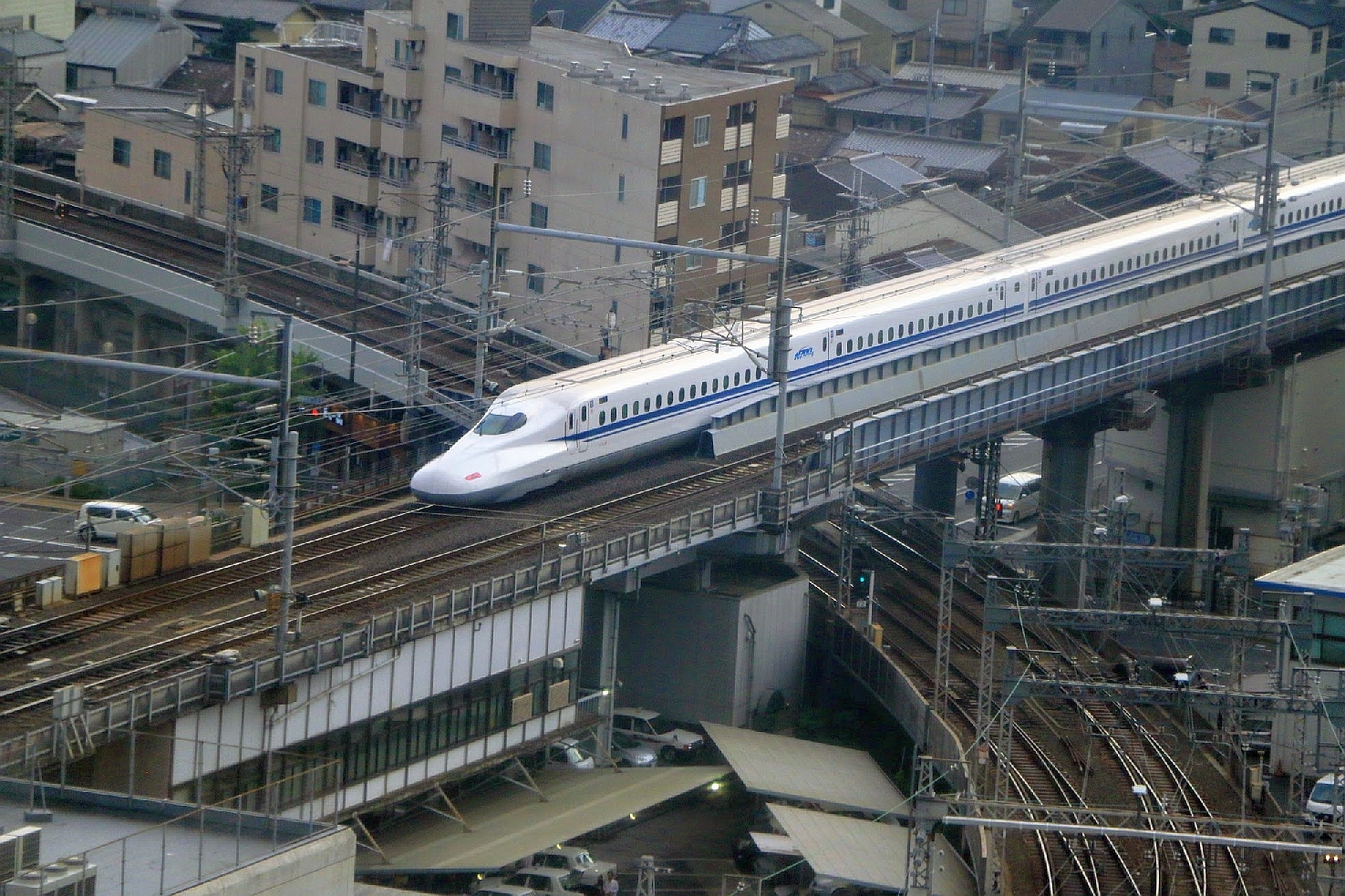 Shinkansen Tokaido (TGV japonais) à Kyoto – Japon 