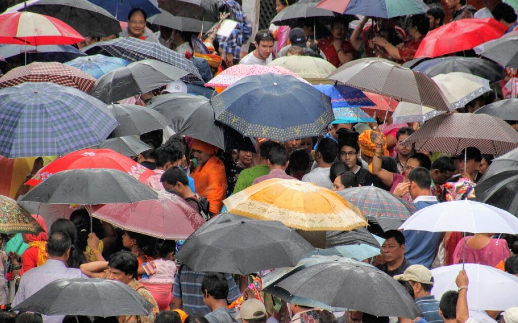 Parapluies à Katmandou – Durbar Square – Népal