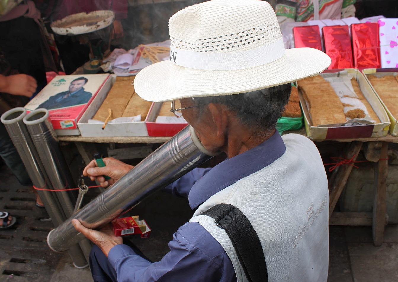addiction au marché de Yuanyang dans le Yunnan (Chine)