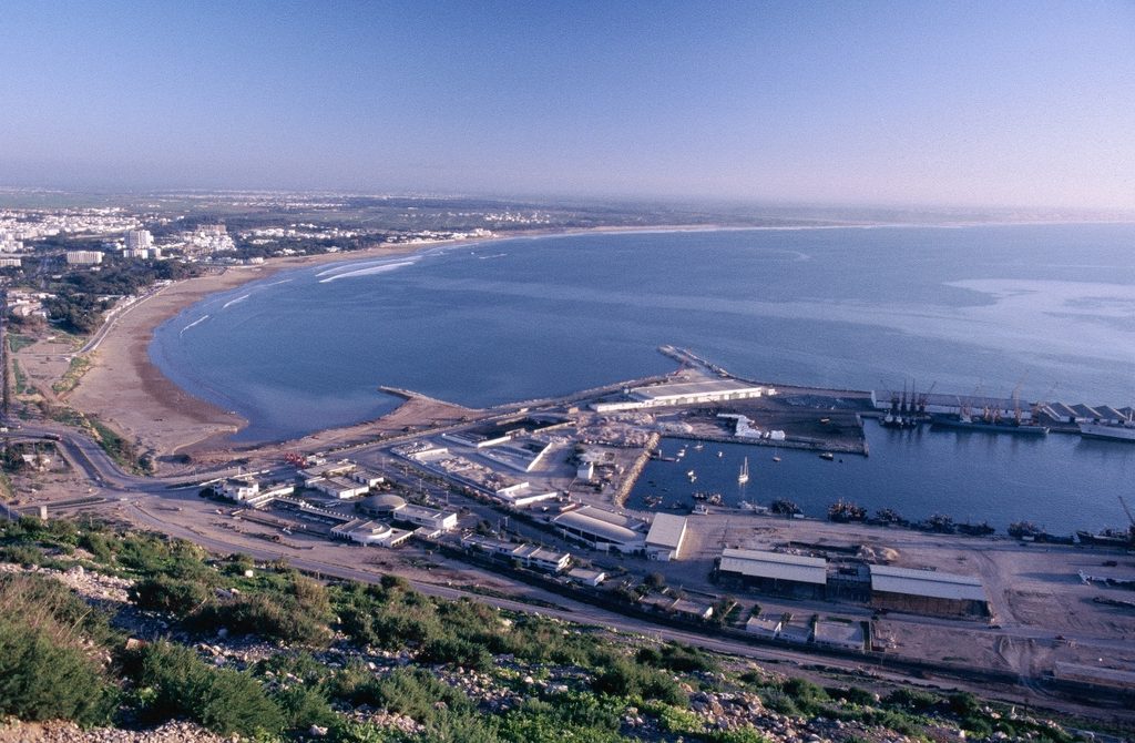 Baie d’Agadir vue depuis la casbah (1987) – Maroc