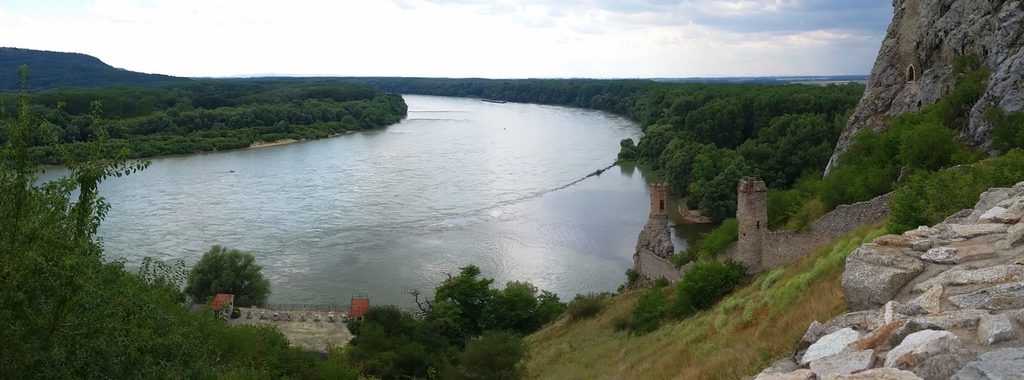 Confluence Morava et Danube – Château Devín – Tour de la Vierge – Frontière avec l’Autriche – 9e EC – Bratislava-Devín – Slovaquie