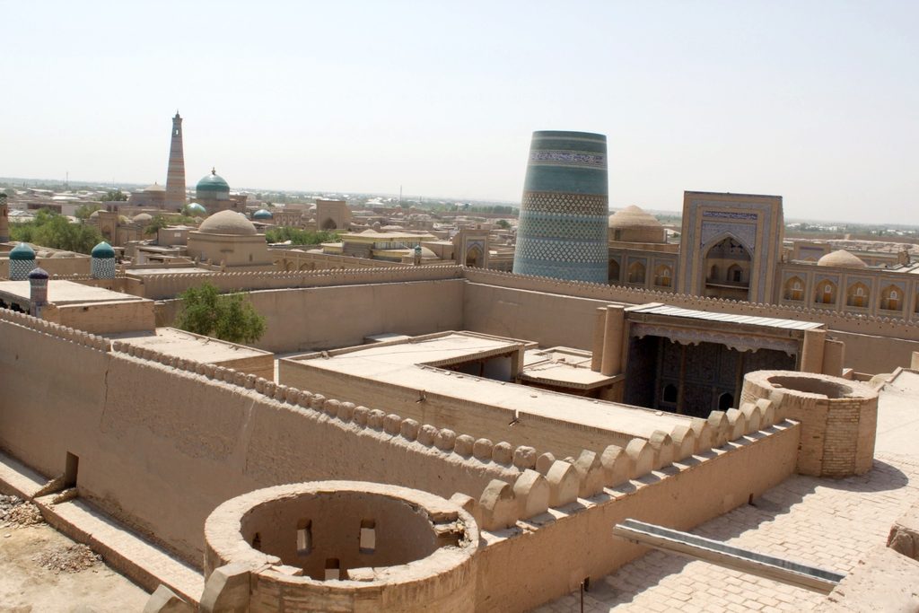 Minaret Kalta Minor ( 1852) – Patrimoine Unesceo 1990 – Itchan Kala – Khiva – Ouzbékistan